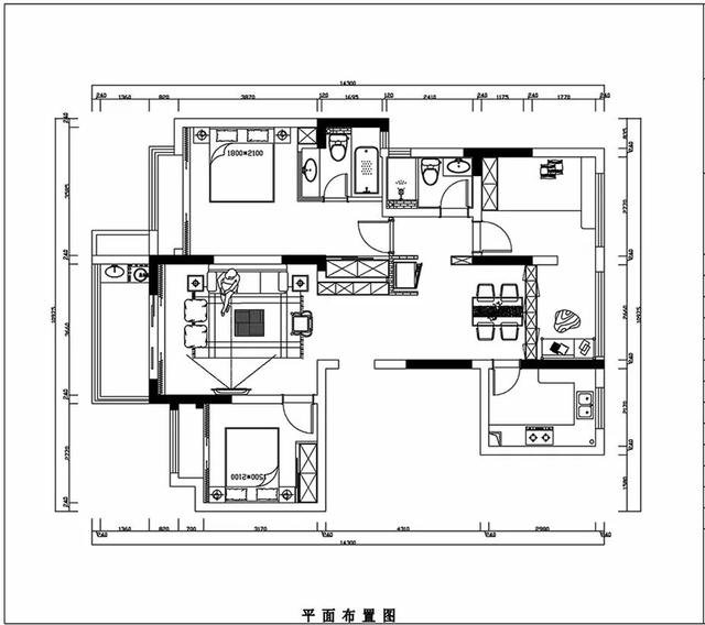 123平米三居室设计说明，8万元装修的现代风格有什么效果？
