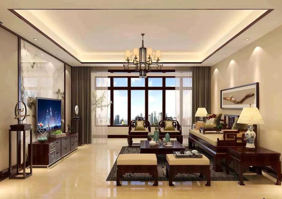 188平米的四居室装修只花了14万，中式风格让人眼前一亮！