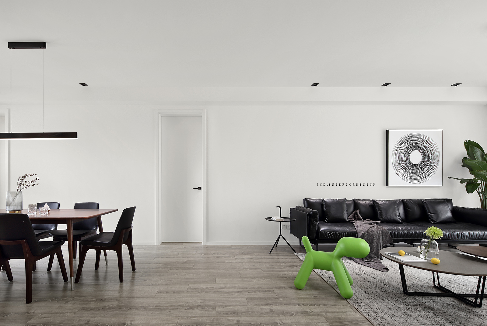 151平米三居室设计说明，13万元装修的现代风格有什么效果？