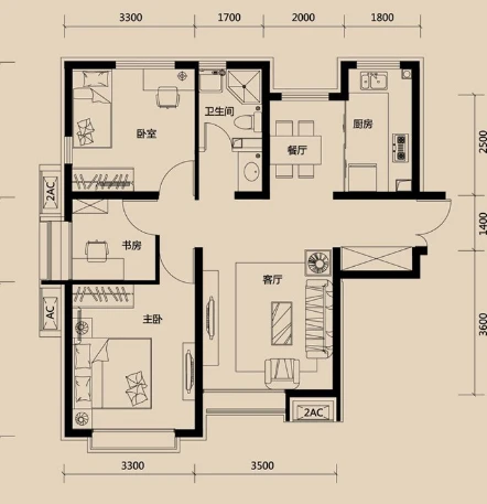 133平米三居室的现代风格案例，只花12万！