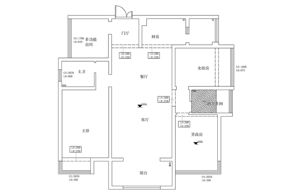 中储正荣栋境120平米四居室新中式风格