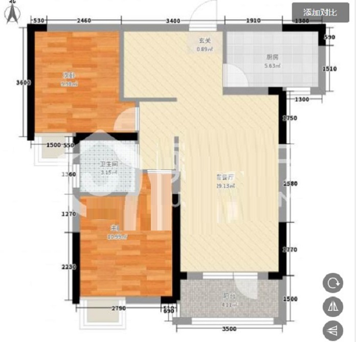二居室的房子，足足88平米，如果用方式13万元是不是很划算？