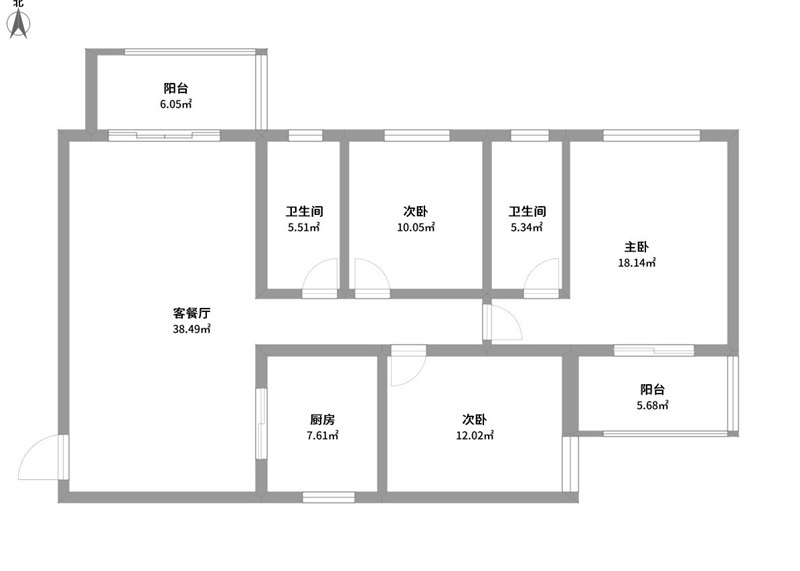 二十所社区 三居室 现代轻奢风