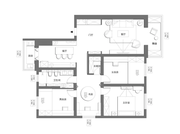 117平米的房子包括哪些功能间？装修成美式风格三居室好不好？