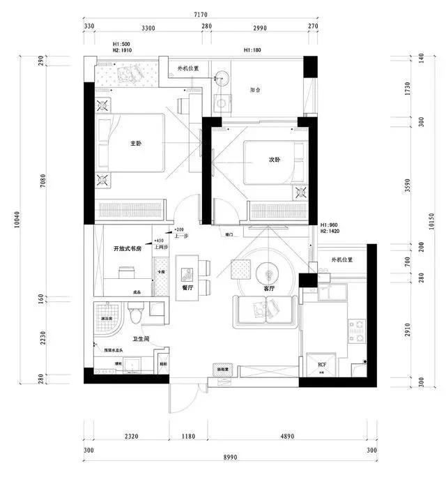 89平米三居室装修案例，装修价格只花23万元！