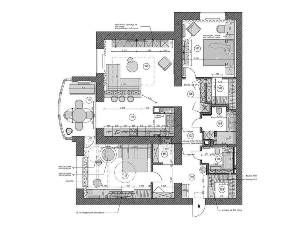 94平米的房子能装修成什么效果？现代风格二居室装修案例！