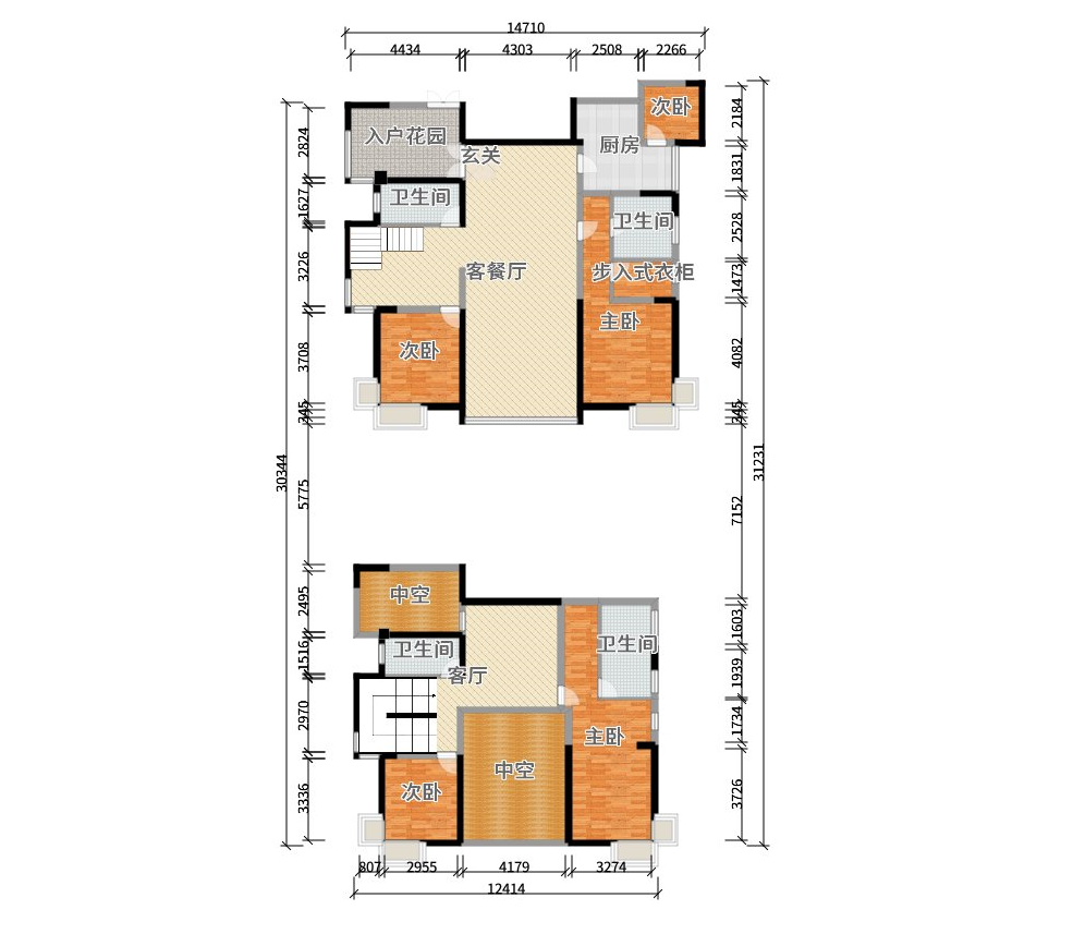 现代风格三居室装修案例，109平米的房子装修多少钱？