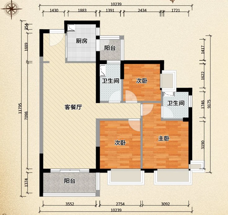 惊艳现代风，宅家也自在，117平米的三居室让人每天都元气满满。