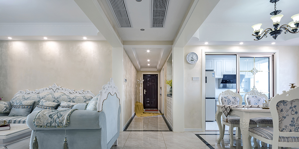 130平米三居室设计说明，30万元装修的简欧风格有什么效果？