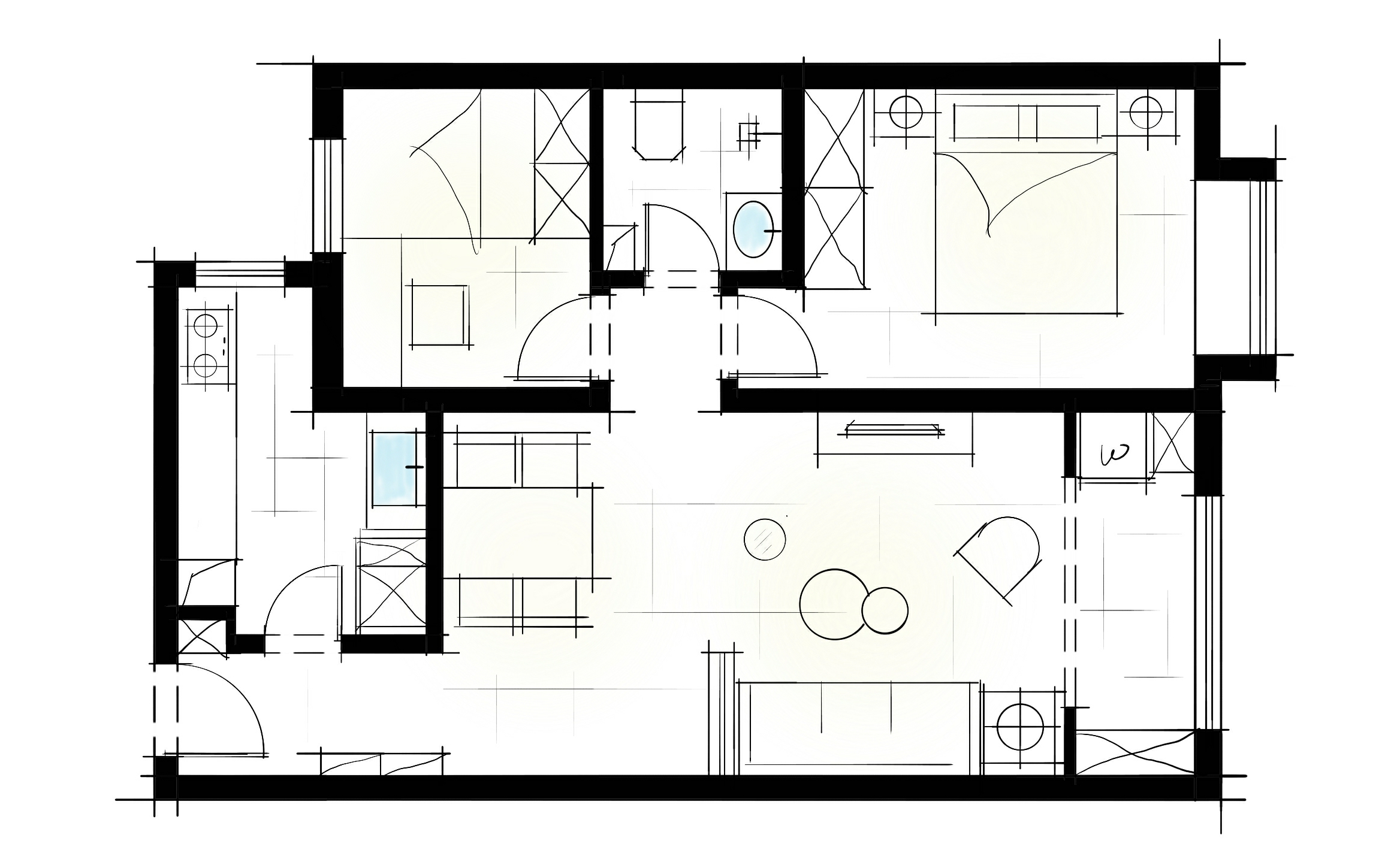 二居室的现代风怎么装修？让这套85平米的装修案例给你点灵感！