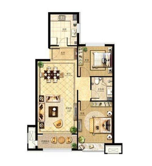150平米的房子能装修成什么效果？美式风格三居室装修案例！