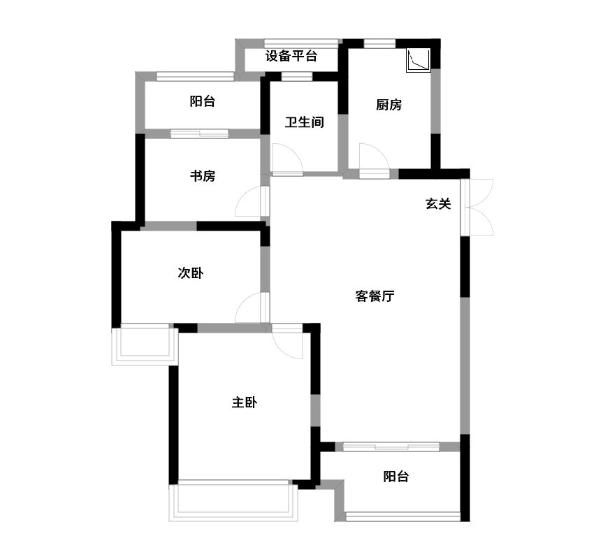 105平米的房子能装修成什么效果？现代风格三居室装修案例！