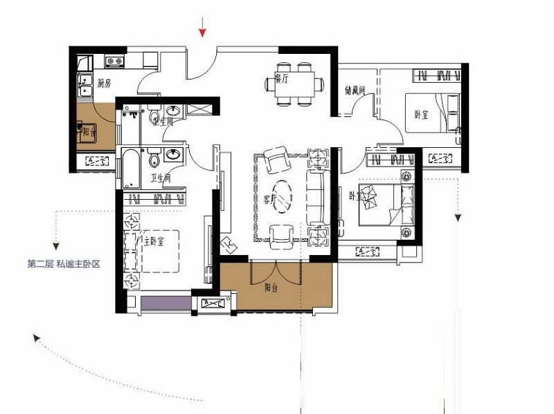 122平米的房子装修多少钱？北欧风格三居室设计说明！