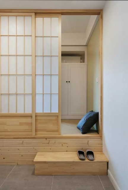 68㎡日式两居室，次卧做成全屋榻榻米，小户型