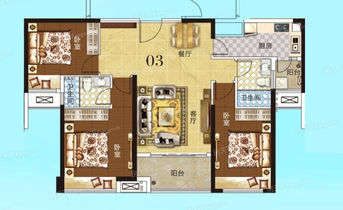 三居室的房子，足足115平米，如果用方式15万元是不是很划算？