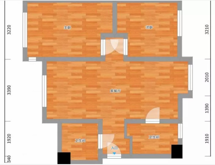 73平米的房子装修多少钱？北欧风格二居室设计说明！