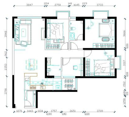 135平米的三居室要怎么装修才出其不意，选择现代风格准没错！