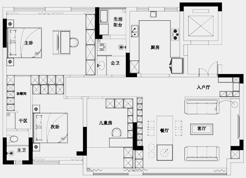 128平米的四居室要怎么装修才出其不意，选择中式风格准没错！