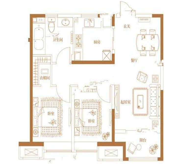 99平米北欧风格二居室，预算10万，点击看效果图！