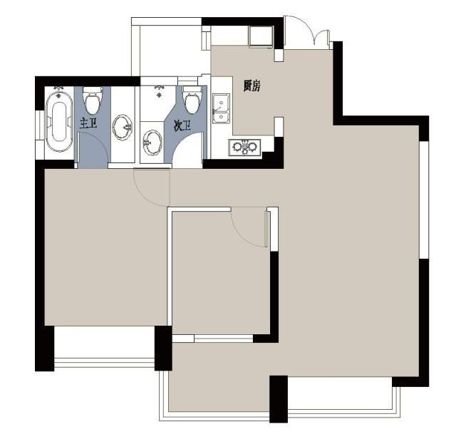 143平米现代风格三居室