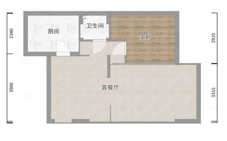 现代风格一居室装修案例，50平米的房子装修多少钱？