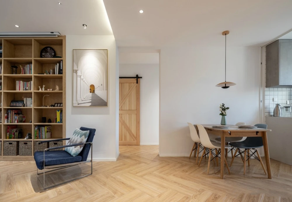 81平米三居室设计说明，10万元装修的北欧风格有什么效果？