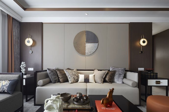 96平米三居室设计说明，12万元装修的中式风格有什么效果？