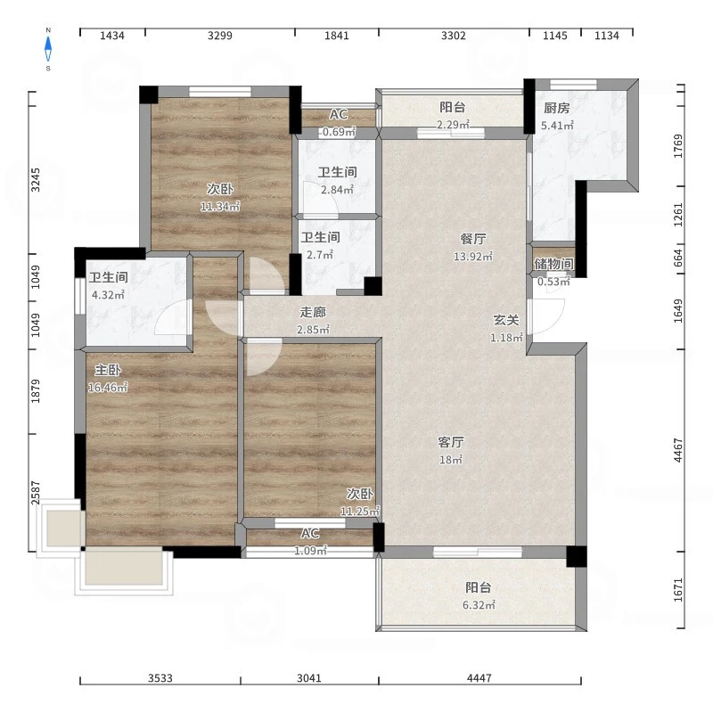 区区14万元，就把130平米的三居室装修拿下了，真是出乎意料！