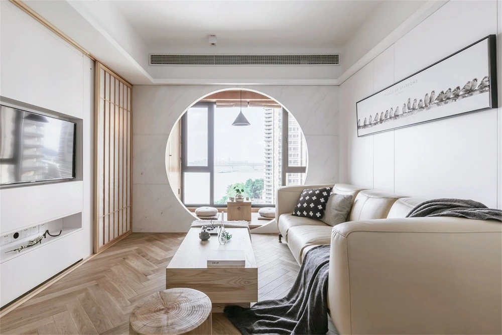 121平米的三居室装修案例欣赏，将日式风融入到现代生活当中。
