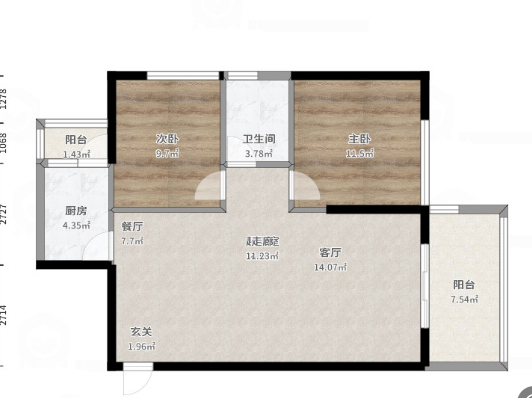 三居室的房子，足足117平米，如果用方式11万元是不是很划算？