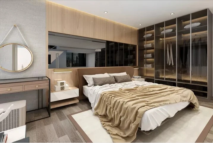 126平米三居室设计说明，14万元装修的现代风格有什么效果？