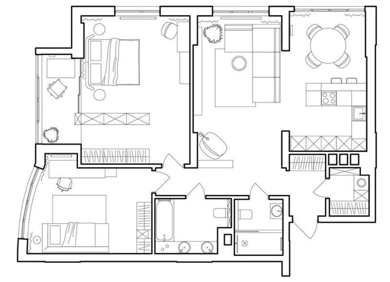 111平米的三居室，运用现代的装修风格效果是怎样的？