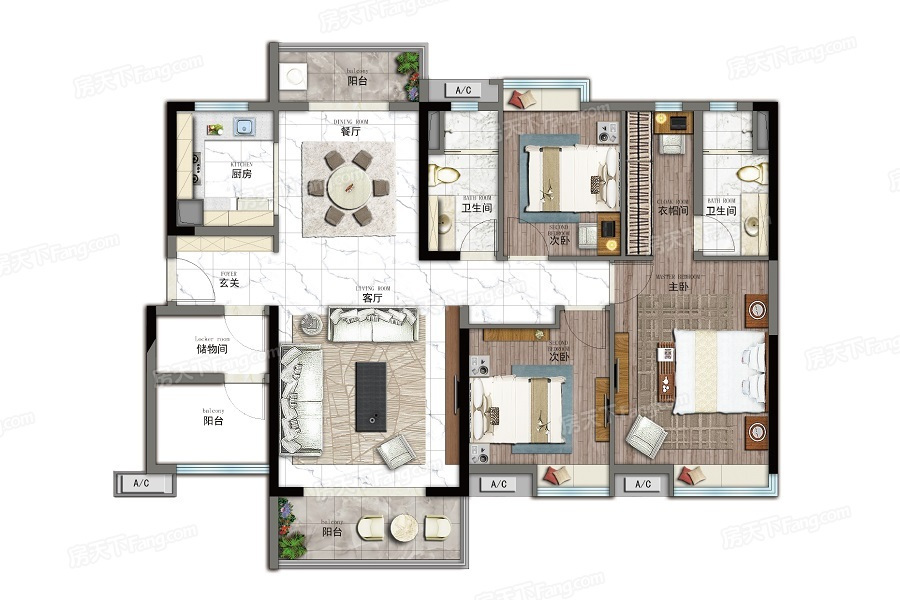 140平米三居室装修案例，装修价格只花22万元！