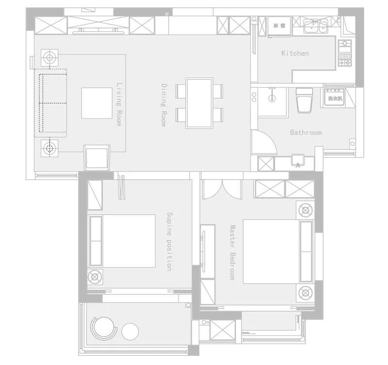 89平米的二居室，运用简约的装修风格效果是怎样的？