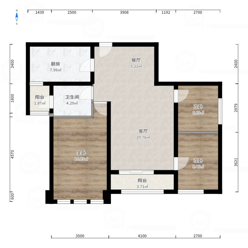 96平米的二居室，采用简欧风格装修的效果如何呢？