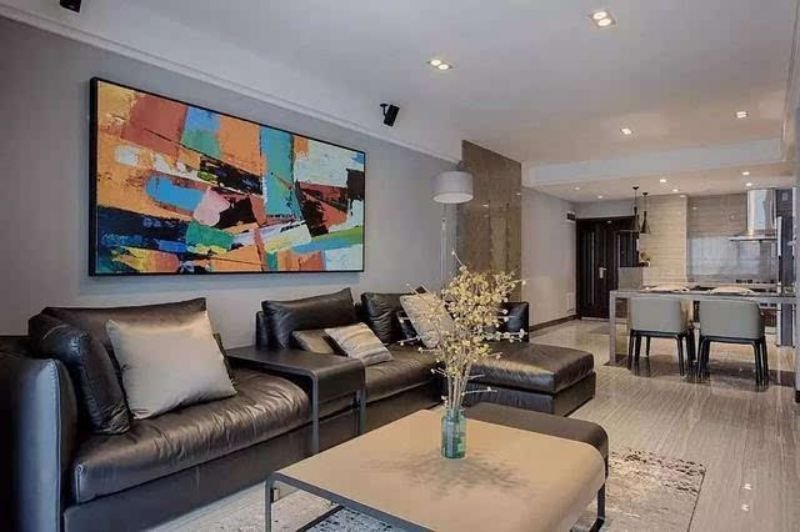 11.5平米的二居室，质感与时尚并存的现代风装修。