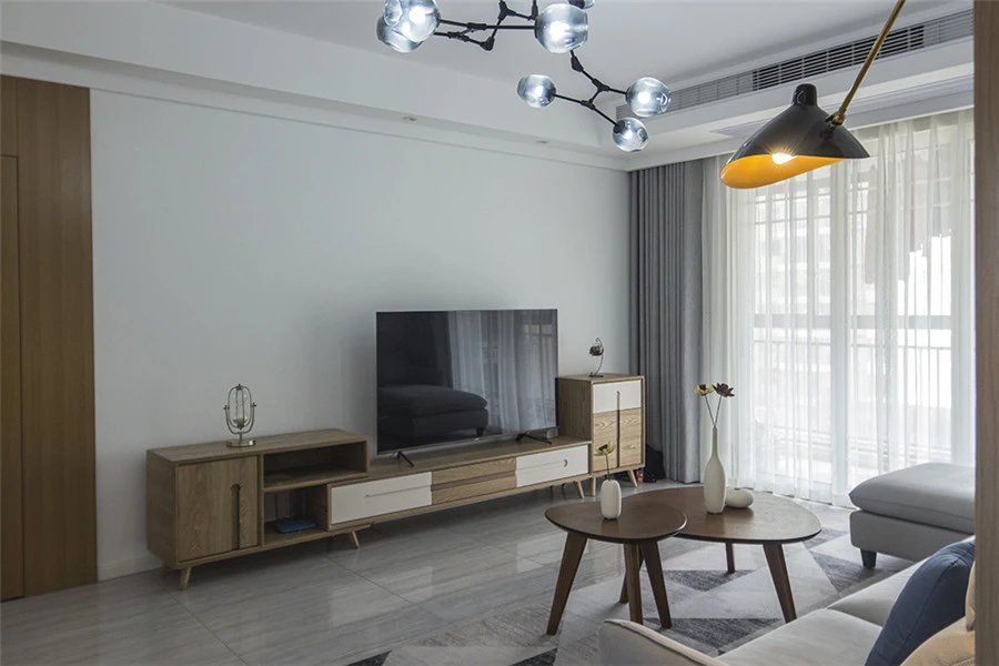 126平米四居室设计说明，11万元装修的北欧风格有什么效果？