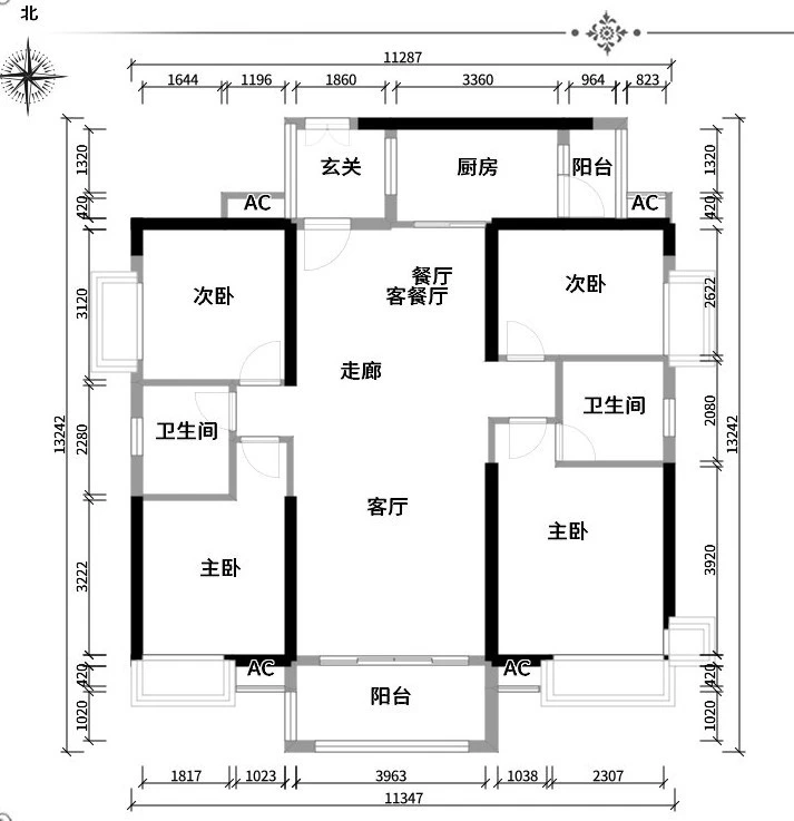 我家135平四居室，简欧装修风格，美翻了！