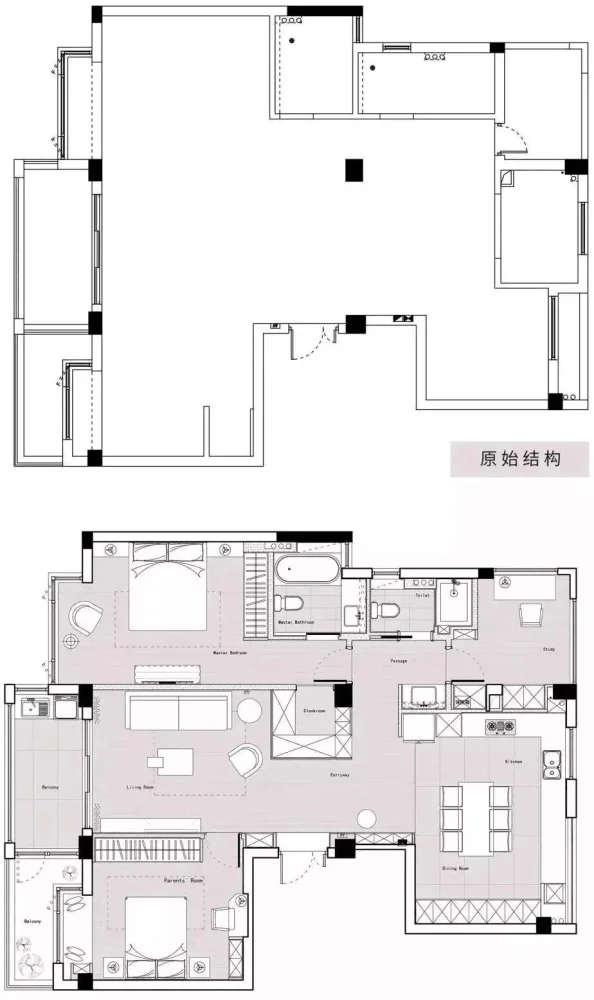 【远景】120平现代北欧三室婚房，餐厨一体