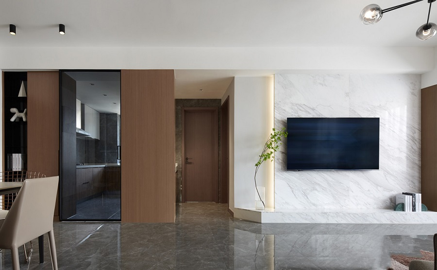 这套114平米的三居室，最后还是选定现代风格，效果竟远超预期。