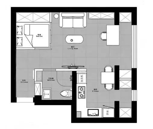 一居室的房子，足足50平米，如果用方式8万元是不是很划算？
