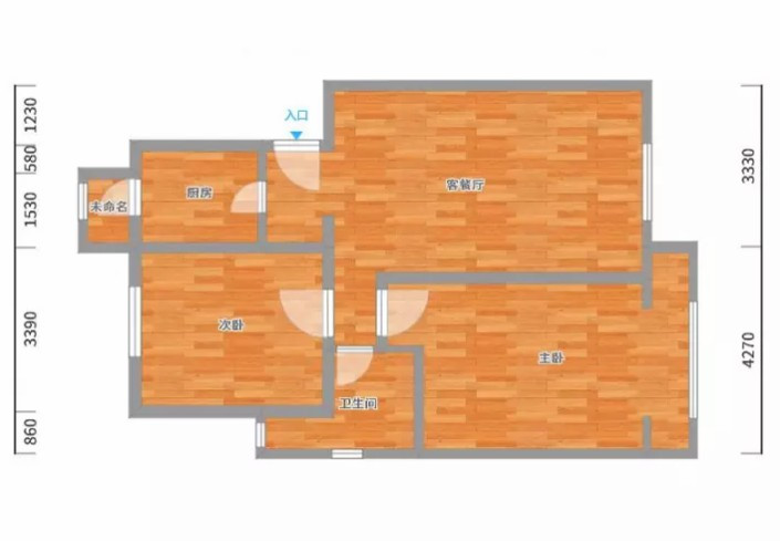 85平米的房子能装修成什么效果？北欧风格二居室装修案例！