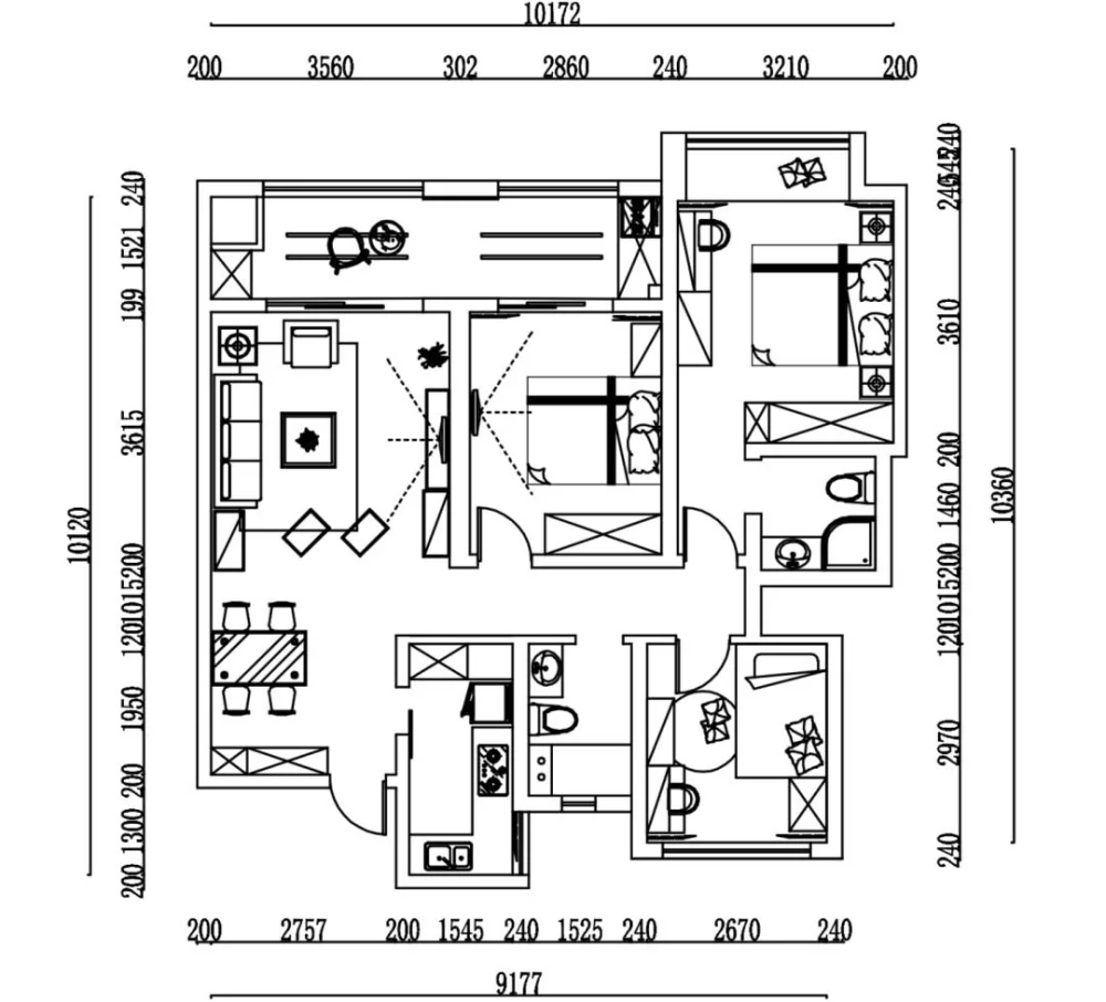 新房124平米三居室简约风格，装修只用了8万，谁看谁说划算！