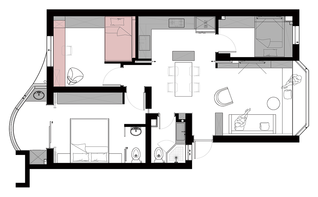 90平米的三居室要怎么装修才出其不意，选择现代风格准没错！