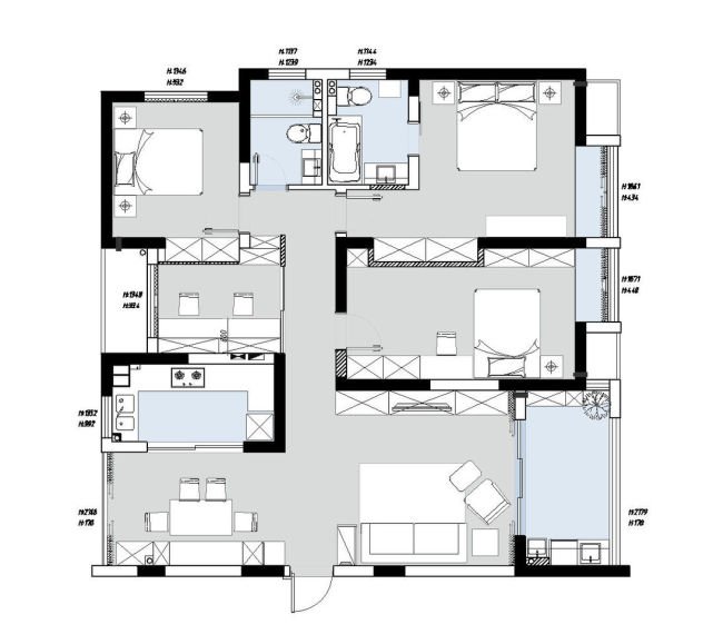 135平米的四居室装修价格是多少？28装修成什么效果？