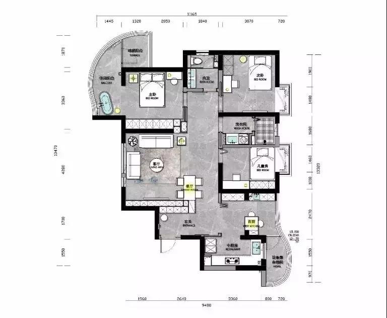 130平米的房子能装修成什么效果？现代风格三居室装修案例！