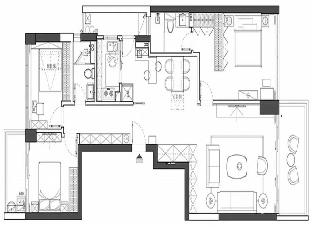 134平米的房子能装修成什么效果？现代风格四居室装修案例！