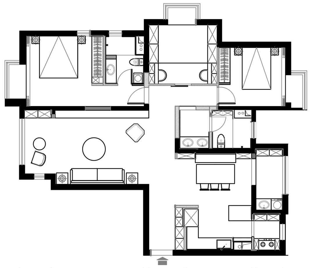 简约风格三居室装修案例，143平米的房子装修多少钱？