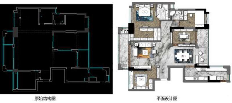 三居室的现代风怎么装修？让这套135平米的装修案例给你点灵感！