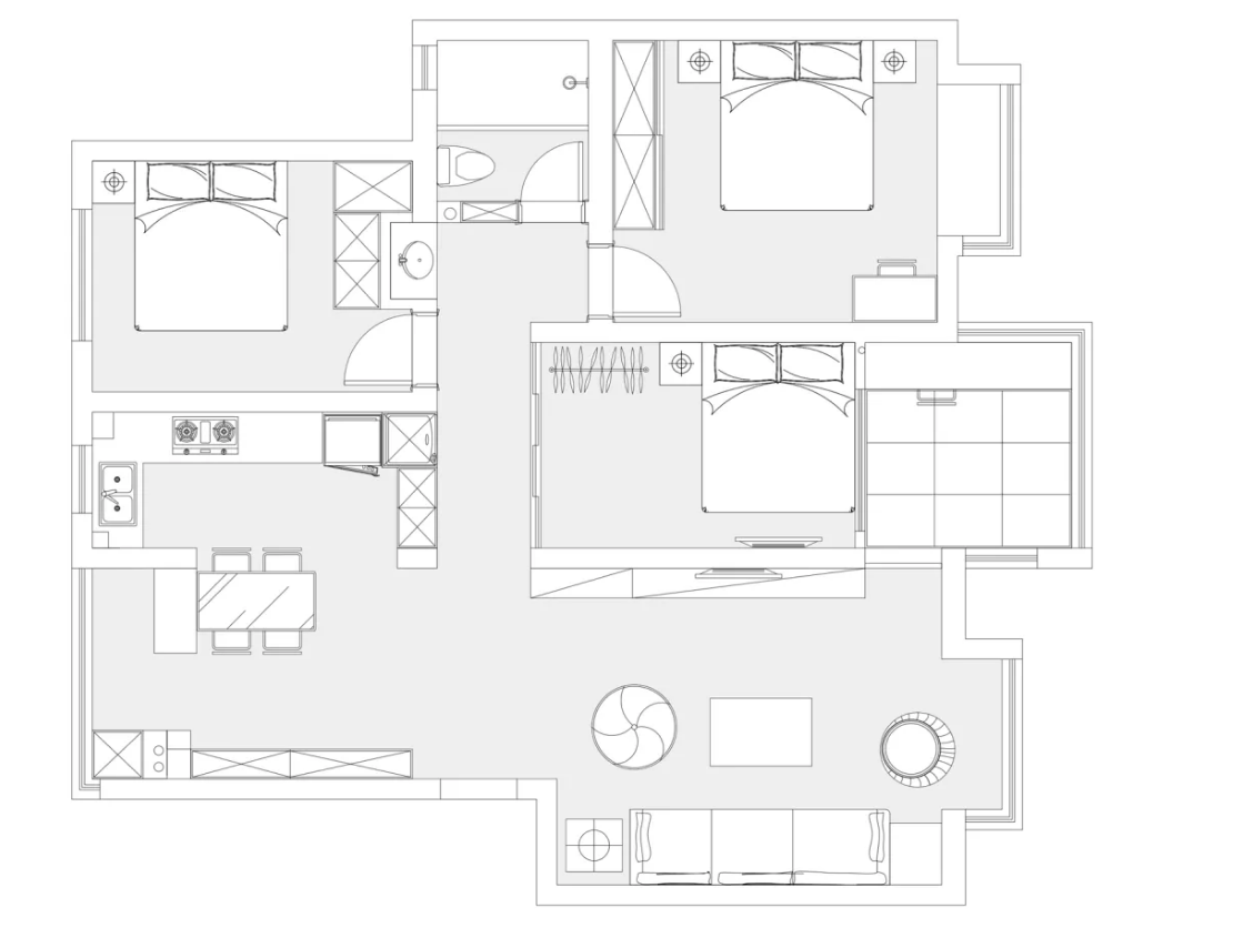 108平米的三居室，运用中式的装修风格效果是怎样的？